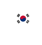 South Korea Map Flag